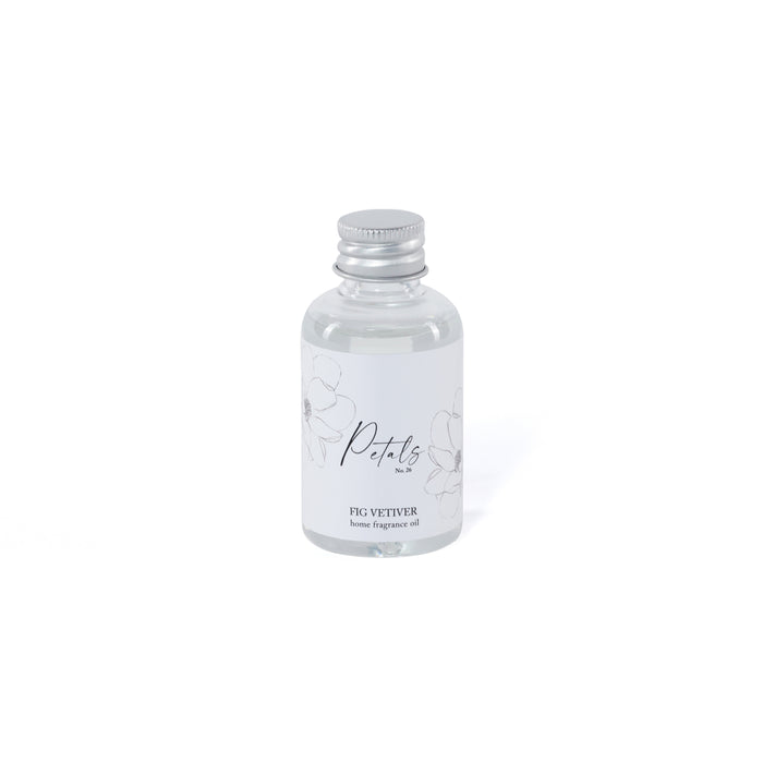 Clear bottle with silver cap on a white background