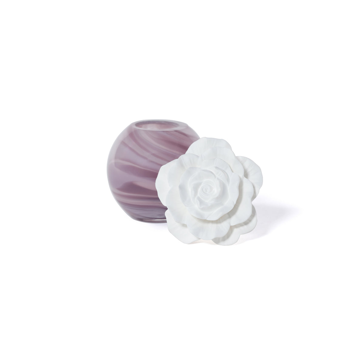 Zodax Petals Porcelain Scented Oil Diffuser - Fig Vetiver, 1.69 oz