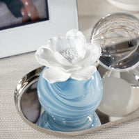 Zodax Petals Porcelain Scented Oil Diffuser - Water Lotus, 1.69 oz