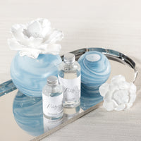 Zodax Petals Porcelain Oil Diffuser Refills, Set of 2 - Water Lotus, 1.69 oz