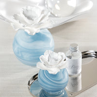 Zodax Petals Porcelain Scented Oil Diffuser - Water Lotus, 1.69 oz