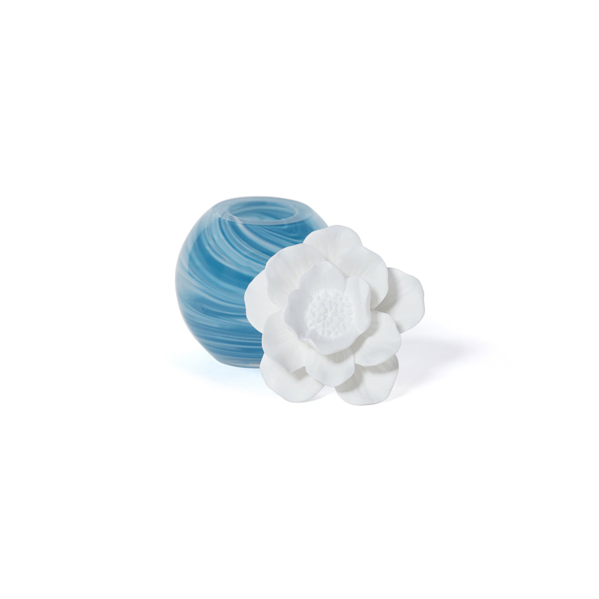 Zodax Petals Porcelain Scented Oil Diffuser - Water Lotus, 1.69 oz