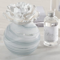 Zodax Petals Porcelain Scented Oil Diffuser - Moroccan Peony, 3.88 oz