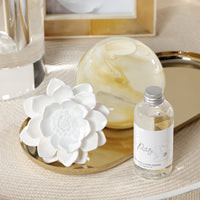 Zodax Petals Porcelain Oil Diffuser Refills, Set of 2 - Bergamot & Pink Pepper, 3.88 oz