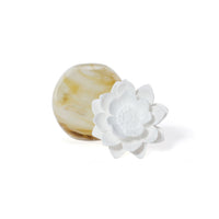Zodax Petals Porcelain Scented Oil Diffuser - Bergamot & Pink Pepper, 3.88 oz