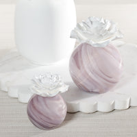Zodax Petals Porcelain Scented Oil Diffuser - Fig Vetiver, 3.88 oz