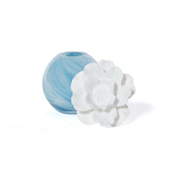 Zodax Petals Porcelain Scented Oil Diffuser - Water Lotus, 3.88 oz