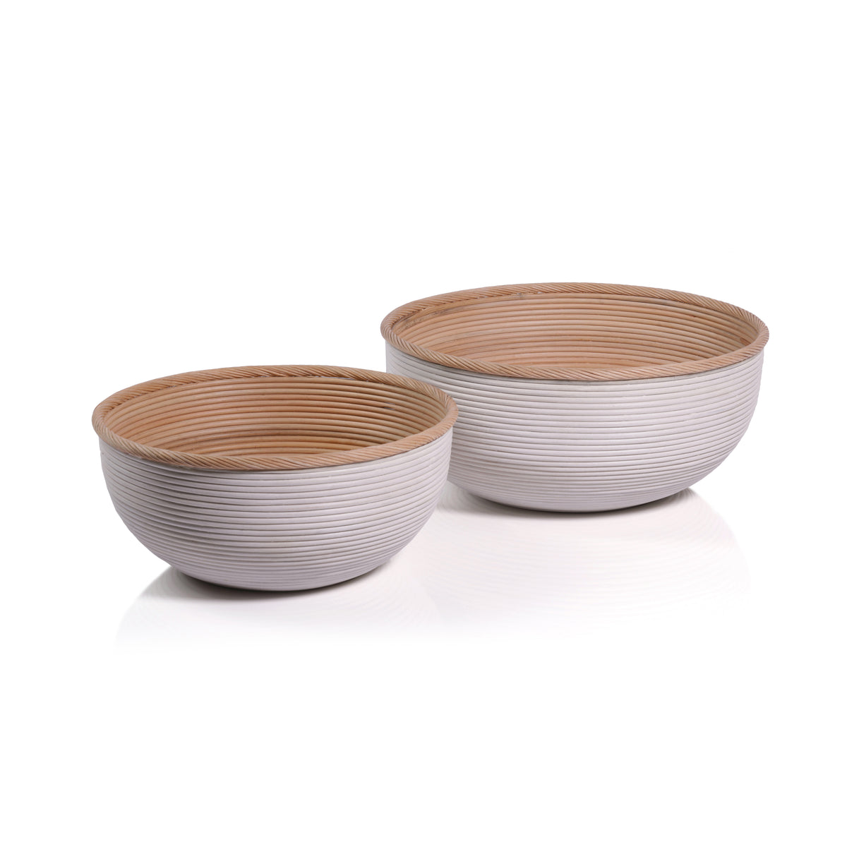 Zodax Sedna Rattan Bowls, Set of 2
