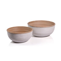 Zodax Sedna Rattan Bowls, Set of 2