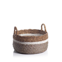 Zodax Fulki Seagrass & Water Hyacinth Baskets, Set of 2
