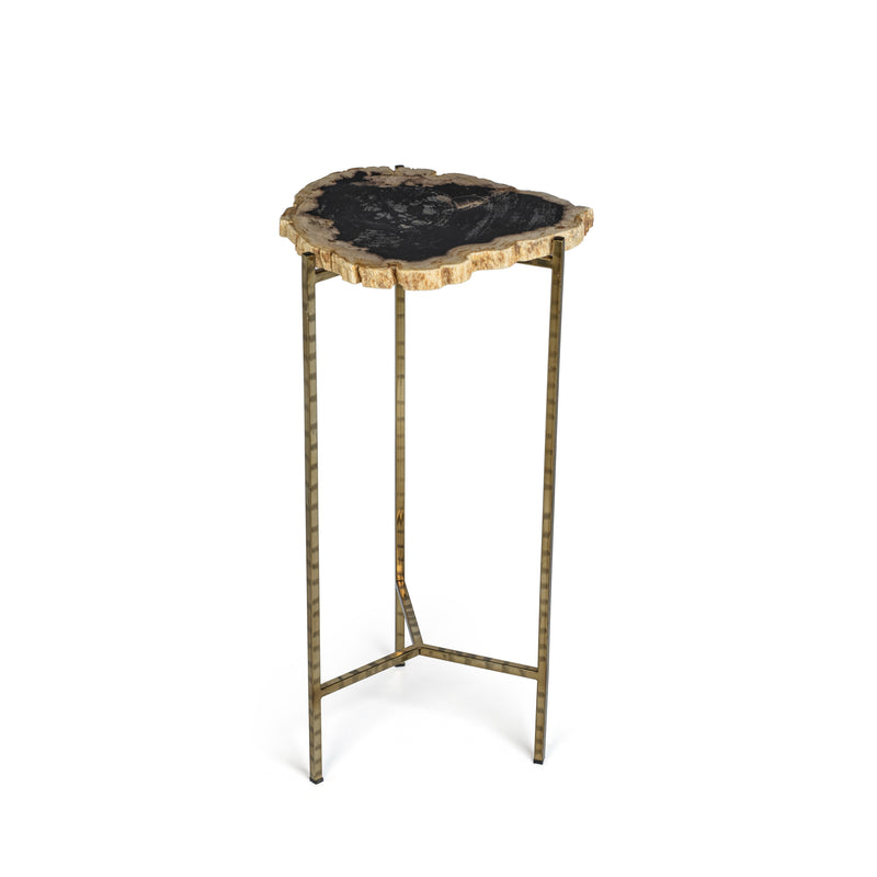 Zodax Brasilia Petrified Wood Side Table, M