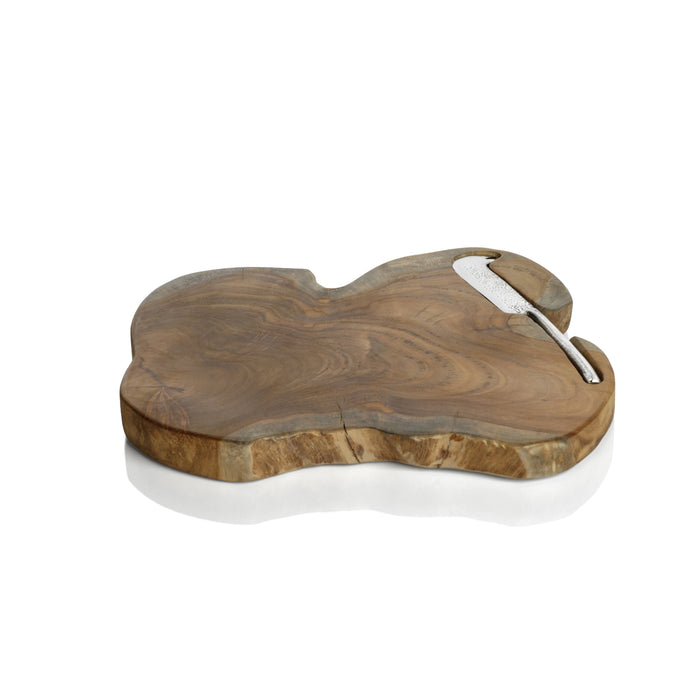 Zodax Banda Teak Root Serving Board with Knife
