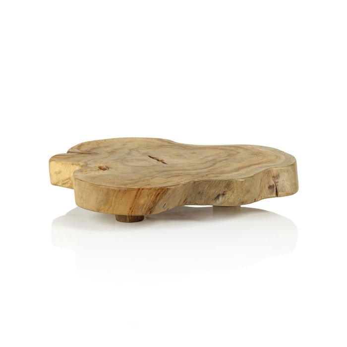 Zodax Natural Live Edge Footed Charcuterie & Cheese Board