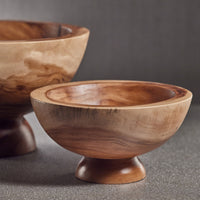 Zodax Amadea Wooden Footed Bowl, Small