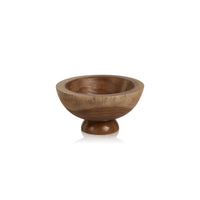 Zodax Amadea Wooden Footed Bowl, Small