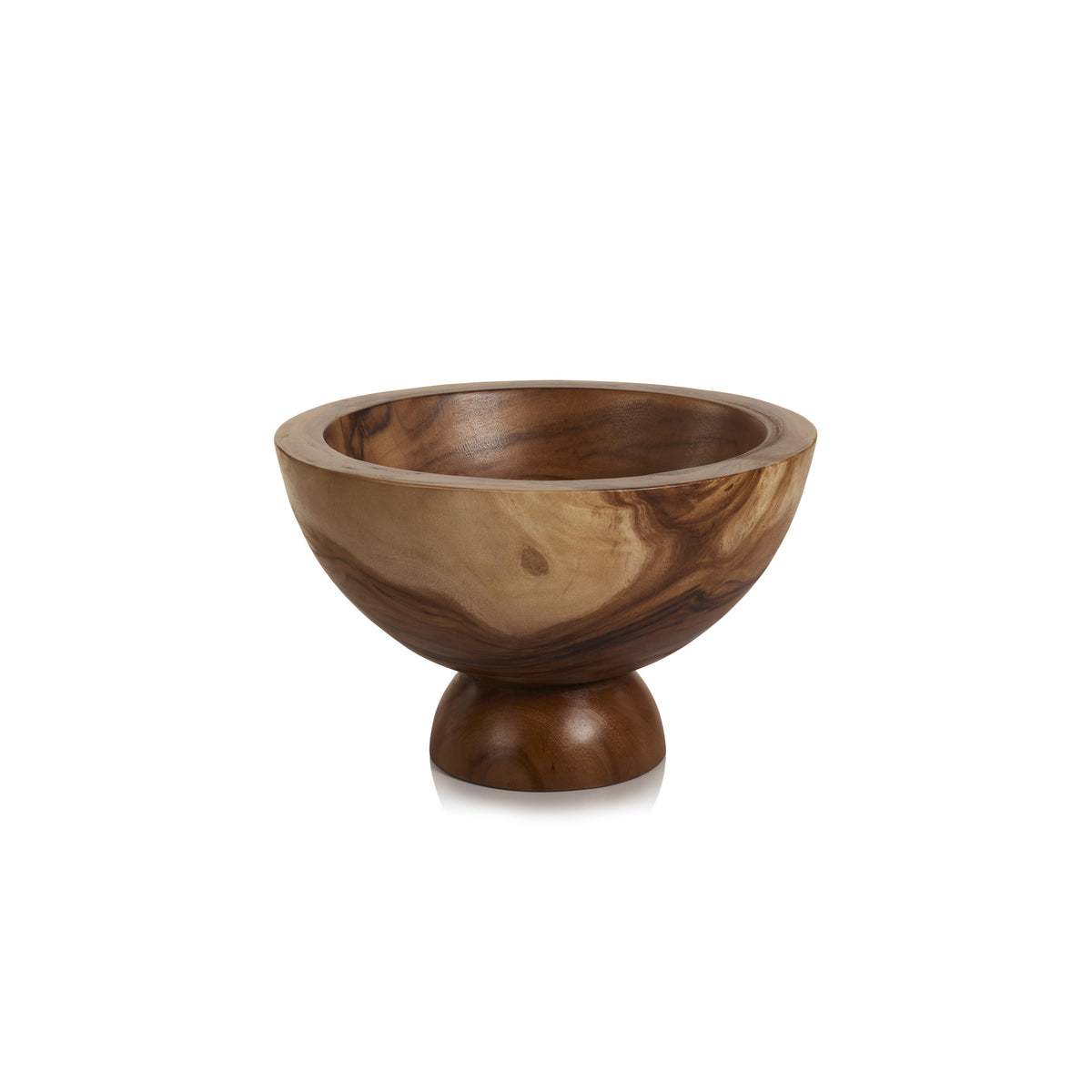 Zodax Amadea Wooden Footed Bowl, Large