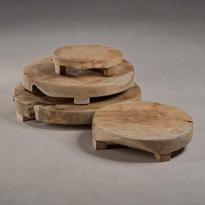 Zodax Potenza Teak Charcuterie Footed Board, Small