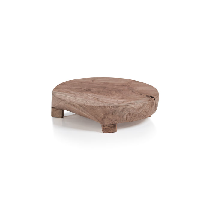 Zodax Potenza Teak Charcuterie Footed Board, Medium