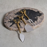 Zodax Brasilia Petrified Wood Cheese Board