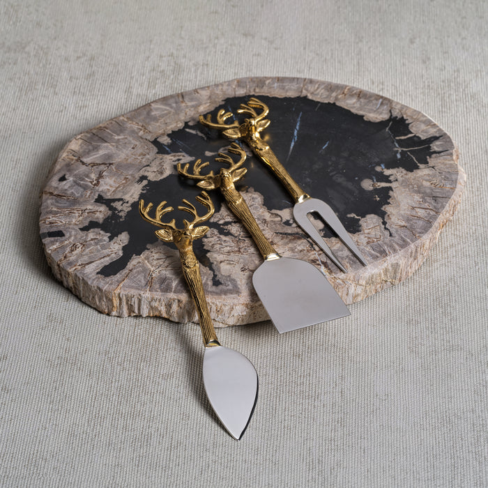 Zodax Brasilia Petrified Wood Cheese Board