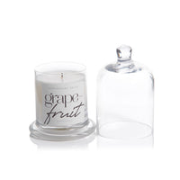 Zodax Grapefruit Scented Candle Jar with Glass Dome