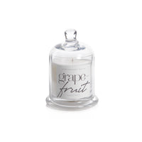Zodax Grapefruit Scented Candle Jar with Glass Dome