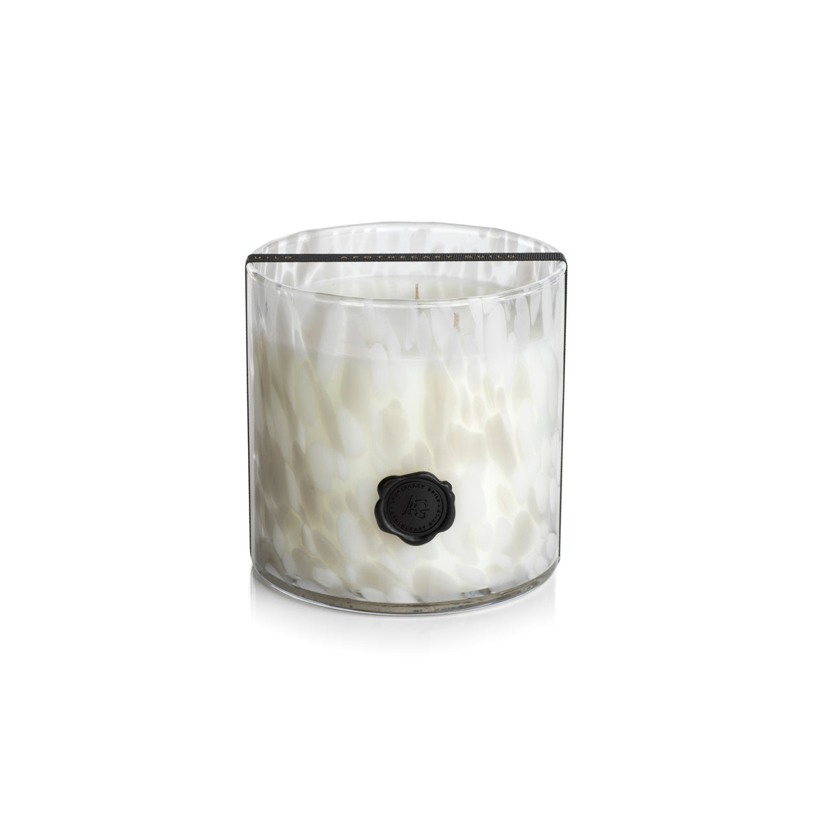 Zodax AG Opal Glass 3-Wick Candle Jar, Gardenia