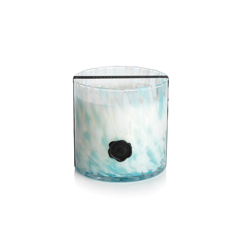 Zodax AG Opal Glass 3-Wick Candle Jar, Sunset Beach