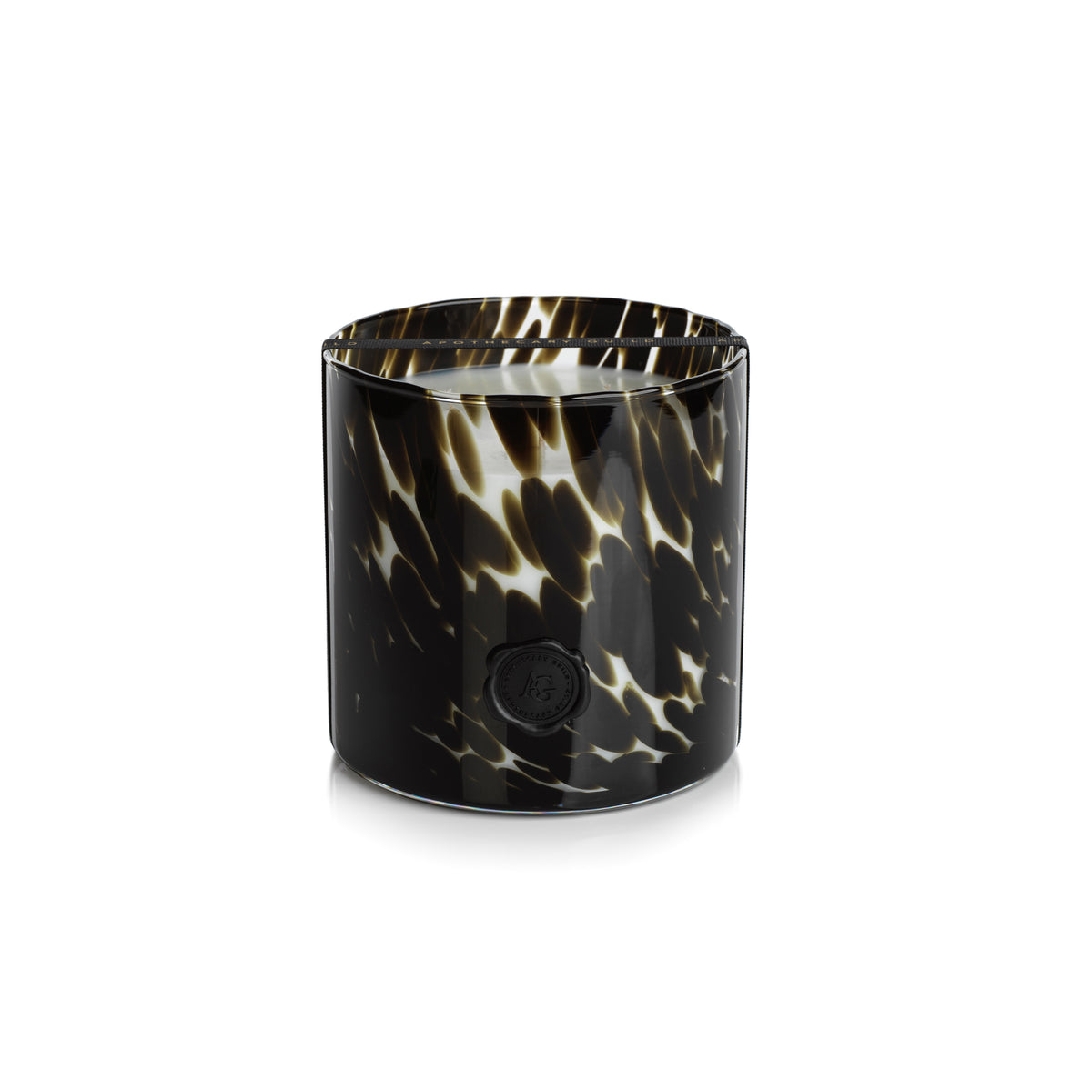 Zodax AG Opal Glass 3-Wick Candle Jar, Black Fig Vetiver