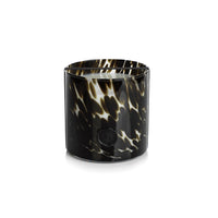 Zodax AG Opal Glass 3-Wick Candle Jar, Black Fig Vetiver