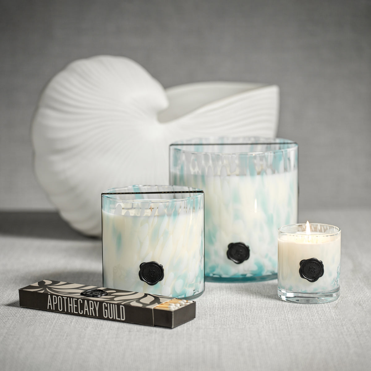 Zodax AG Opal Glass Candle Jar in Gift Box, Sunset Beach