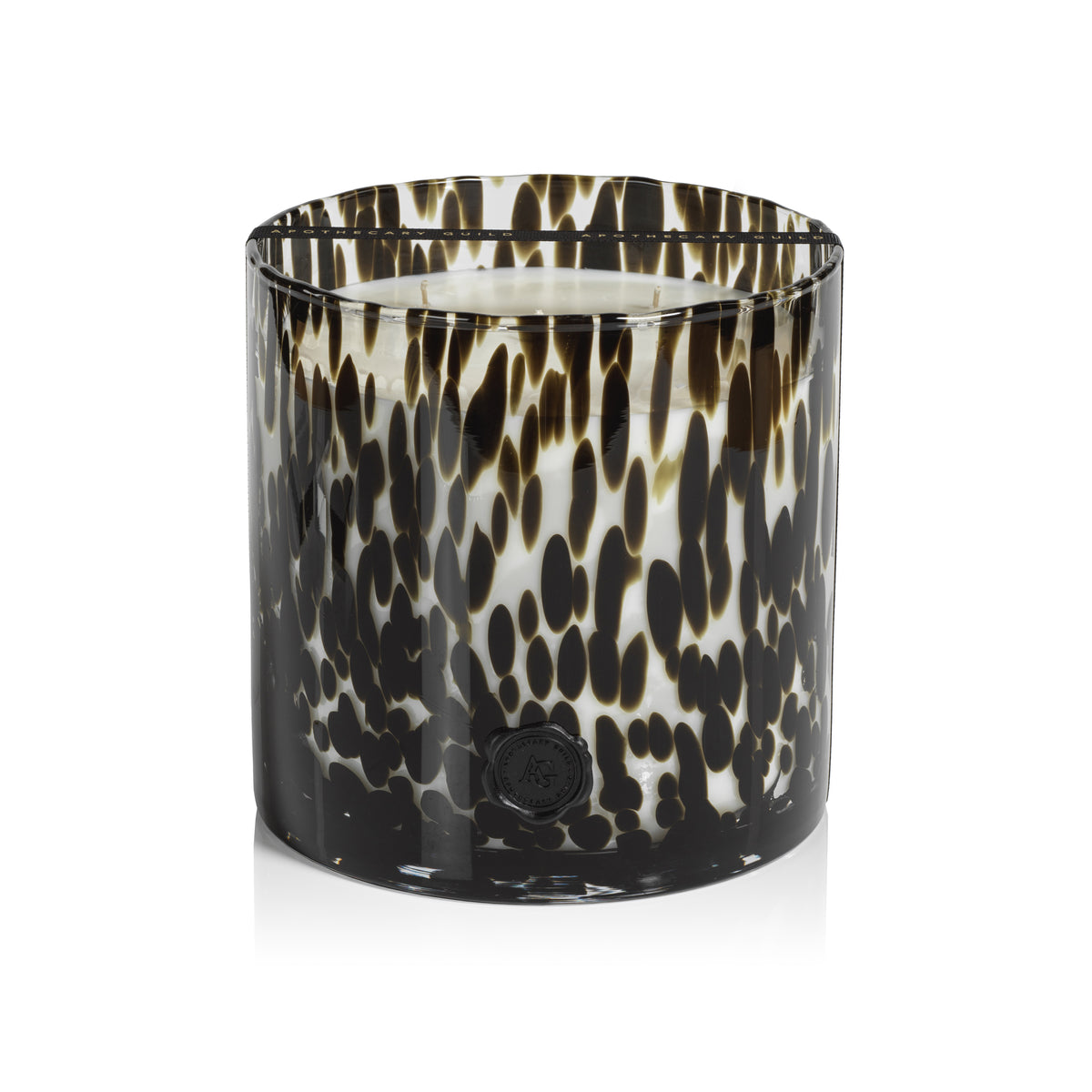 Zodax AG Opal Glass 5-Wick Candle Jar, Black Fig Vetiver