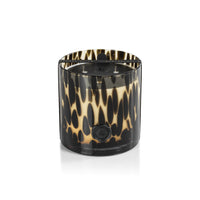 Zodax AG Opal Glass 3-Wick Candle Jar-Cedar Leaf & Hinoki Cypress, Amber & Black