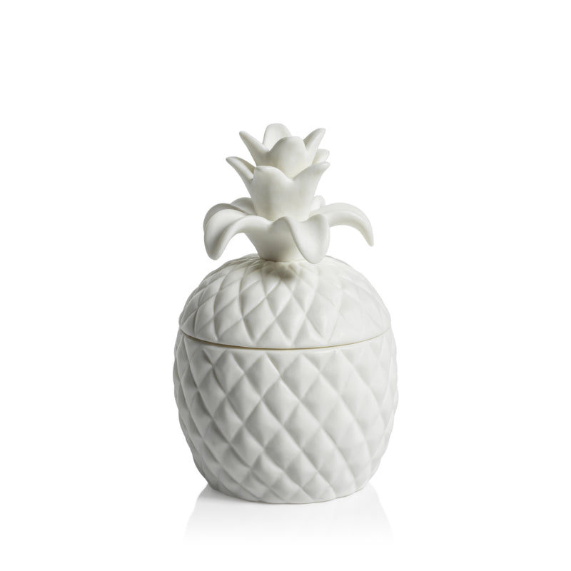 Zodax Frisian Ceramic  Pineapple Jar Candle, Small