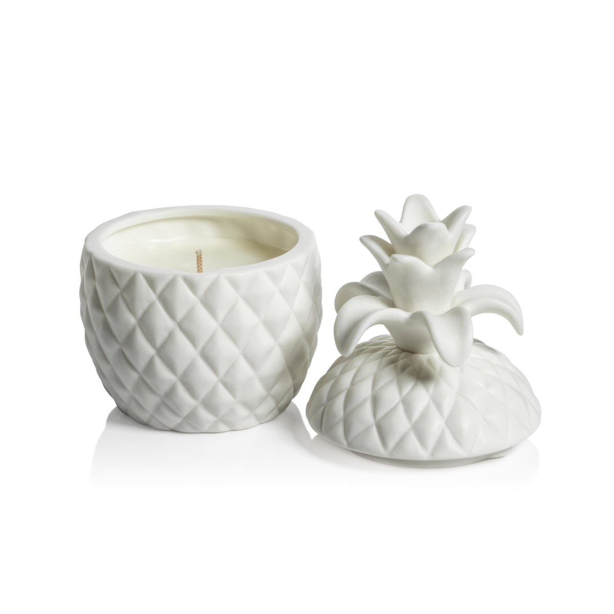 Zodax Frisian Ceramic  Pineapple Jar Candle, Small