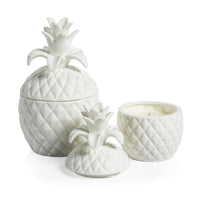 Zodax Frisian Ceramic  Pineapple Jar Candle, Small