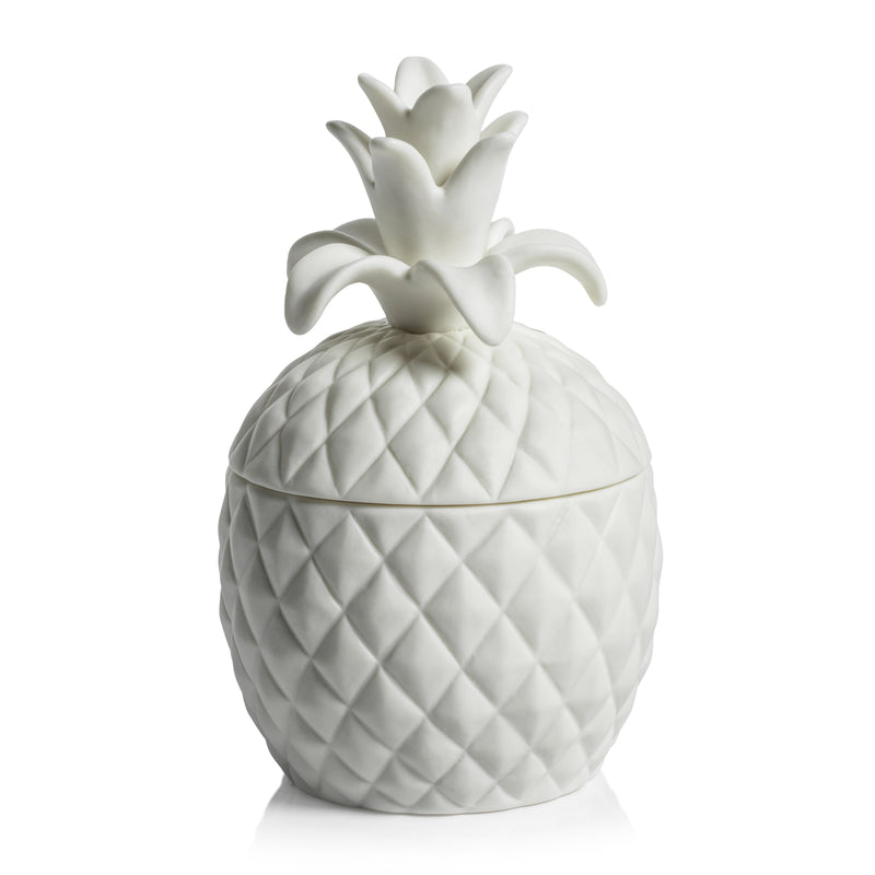 Zodax Frisian Ceramic  Pineapple Jar Candle, Large