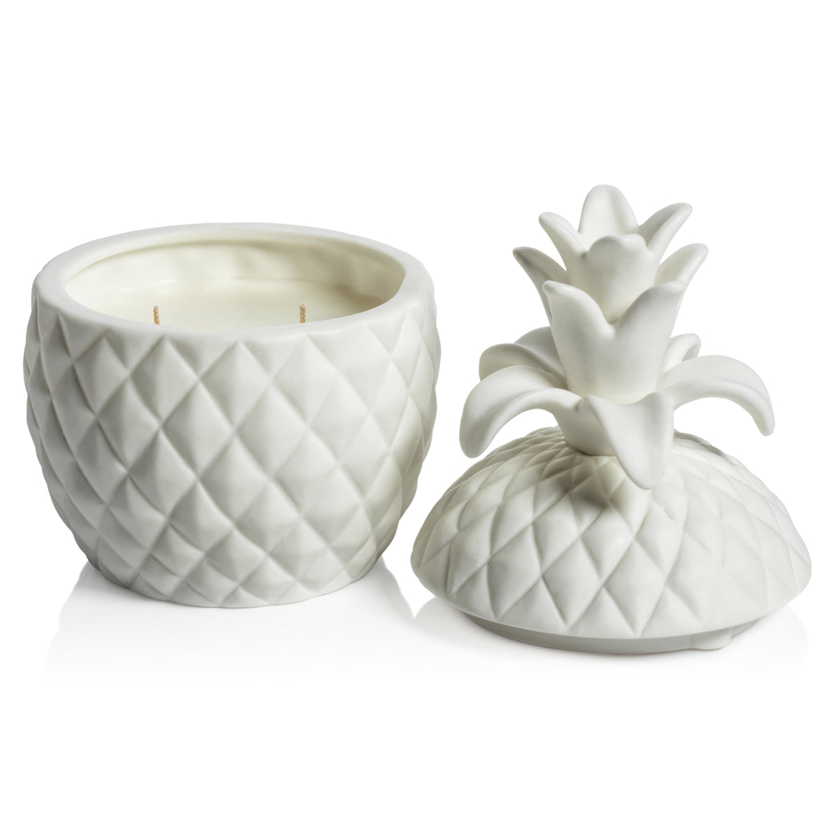 Zodax Frisian Ceramic  Pineapple Jar Candle, Large