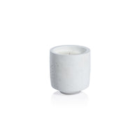 Zodax Cote d'Azur White Concrete Candle, 16.75 oz, Sea Salt & Coastal Mist