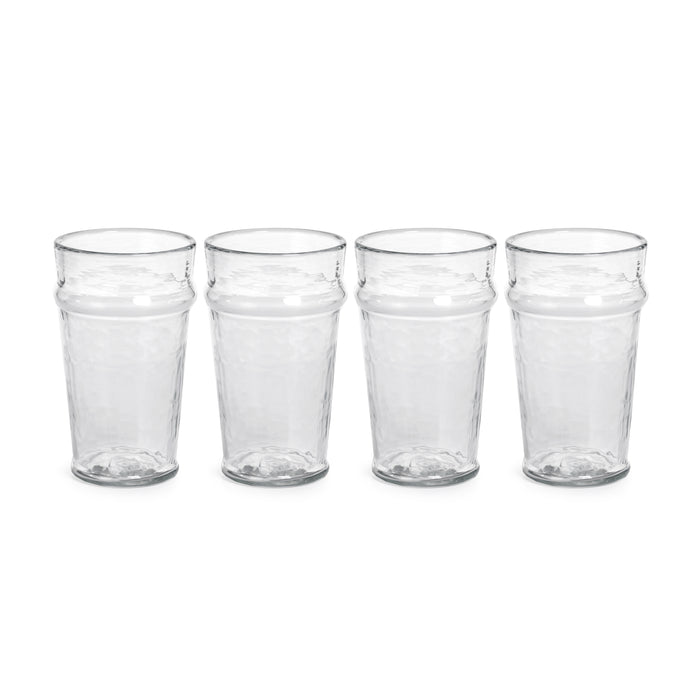 Zodax Garan Hammered Highball Glasses, Set of 4