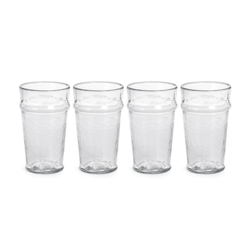 Zodax Garan Hammered Highball Glasses, Set of 4