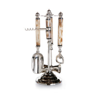 Zodax 5-Piece Mikhola Bar Tool Set with Bone Handles