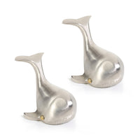 Zodax Orca Whale Pewter Bottle Opener, Set of 2