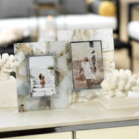 Zodax Preto Agate Photo Frame, 4" x 6"