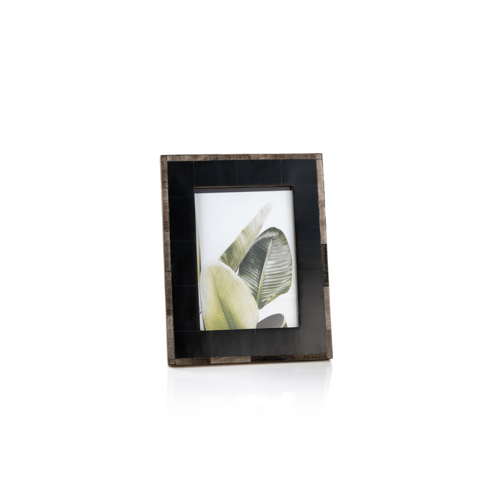 Zodax Palm Desert Chiseled Horn Photo Frame, 5" x 7"