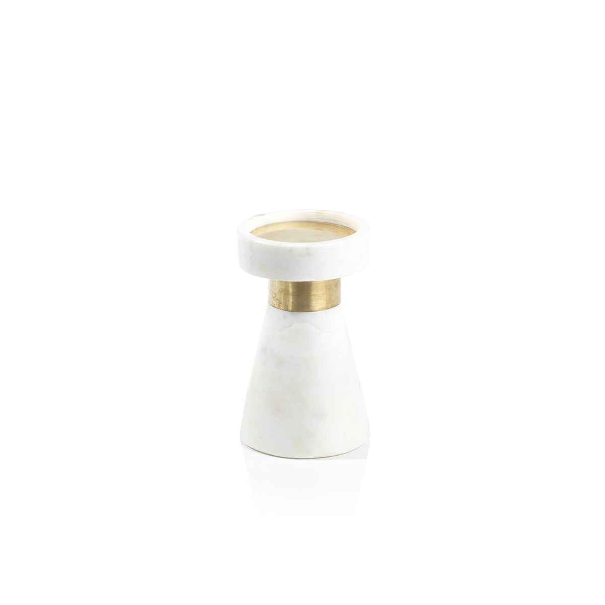 Zodax Mannara Marble Pillar Candle Holder, 6"