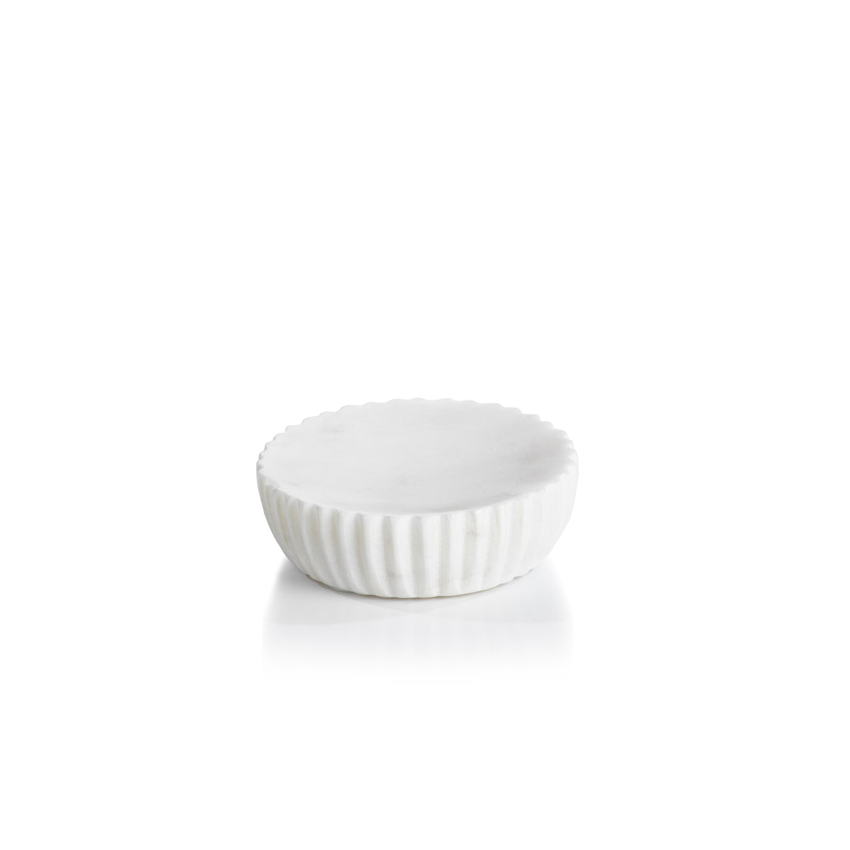 Zodax Mannara 5" Diameter Marble Soap Dish