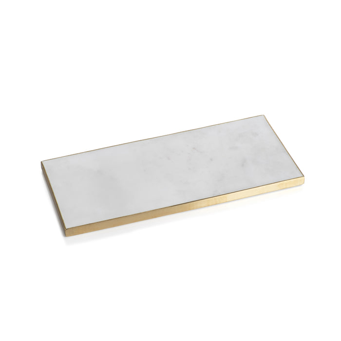 Zodax Mannara 15-Inch Long  Marble Vanity Tray
