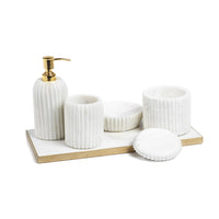 Zodax Mannara 15-Inch Long  Marble Vanity Tray