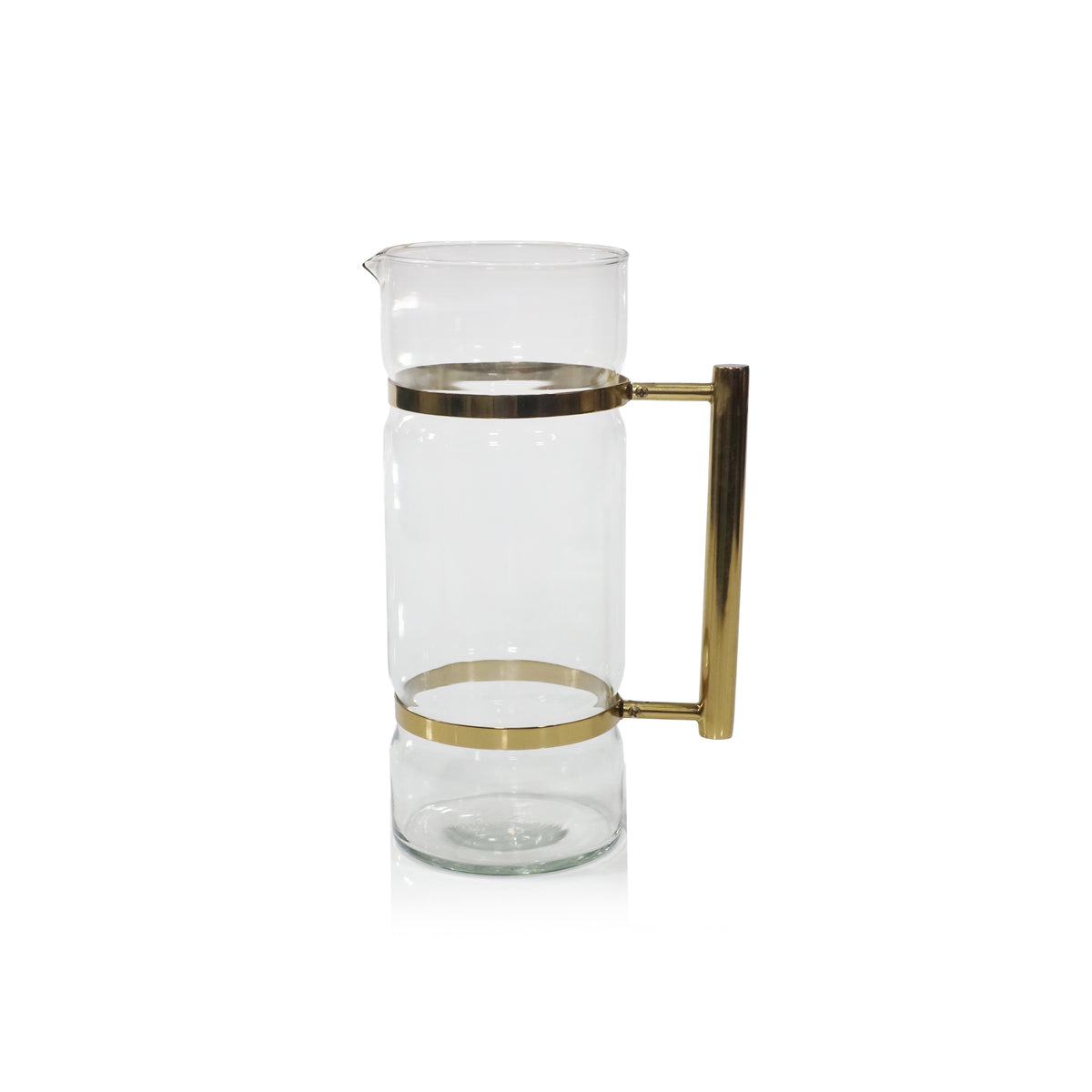Zodax Asti 9.75" Tall Glass Pitcher